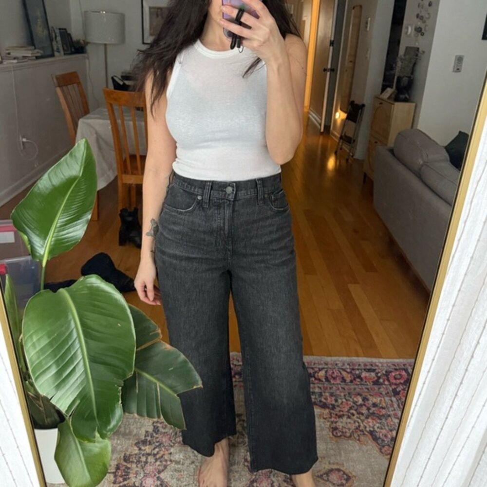 Madewell - The Perfect Vintage Wide-Leg Crop Jean - Size 27
